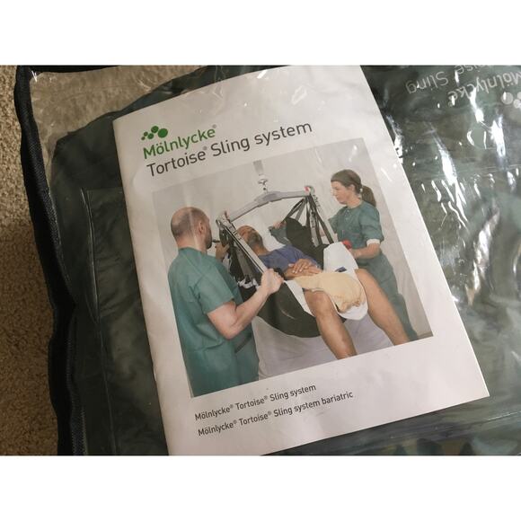 Molnlycke Tortoise Sling Transfer Repositioning Lift Patient Position 600lbs NEW - Picture 1 of 10